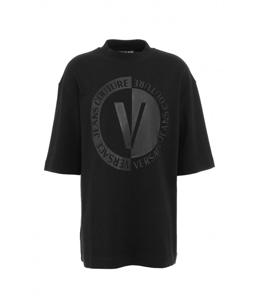 Versace T-Shirt Con Logo Nero New