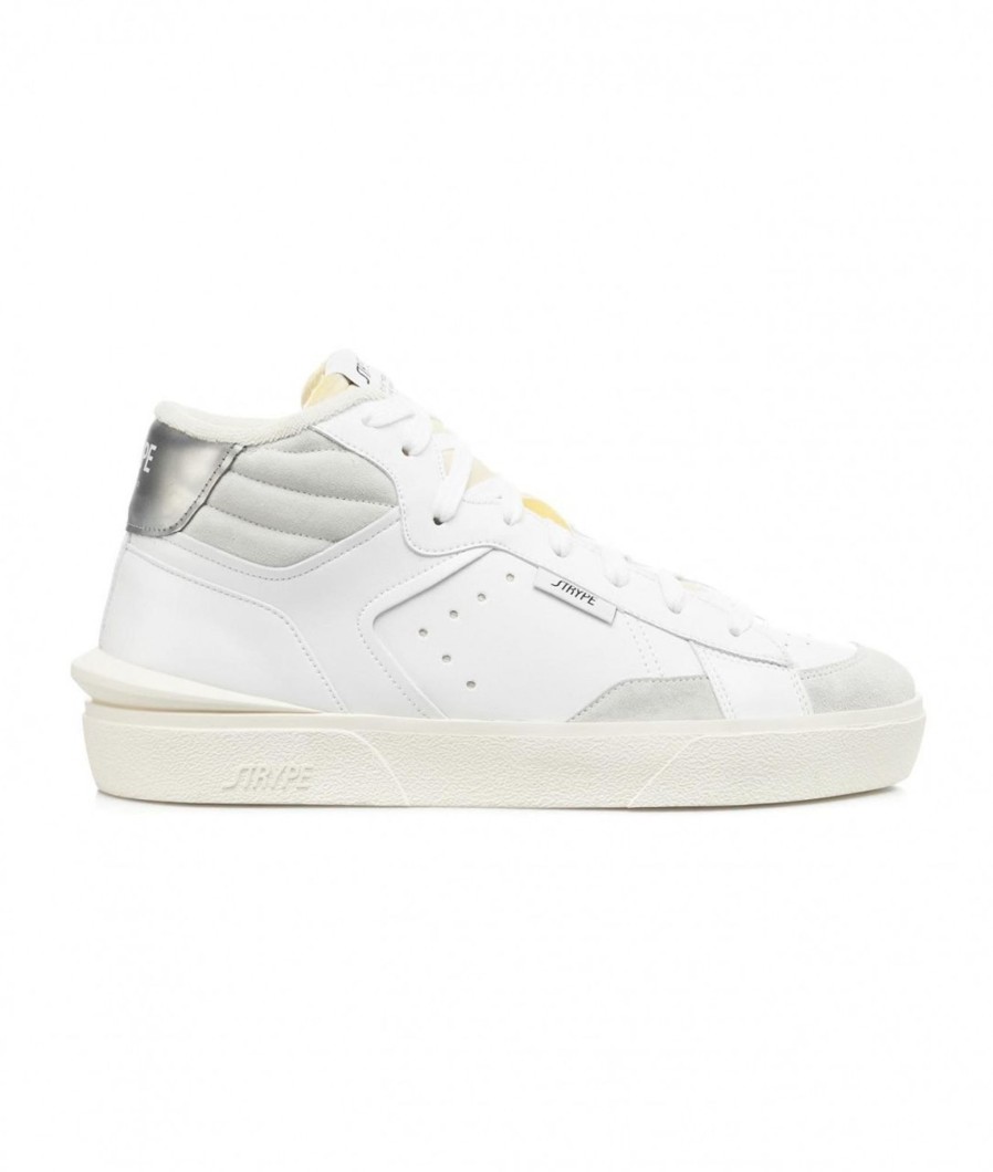 Strype High Top Sneakers Bianco New