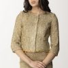 Elisabetta Franchi Giacca Corta In Tweed Lurex Con Charms Oro Wholesale