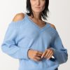 Simona Corsellini Maglia Con Dettagli Open-Cut Sky Way Clearance