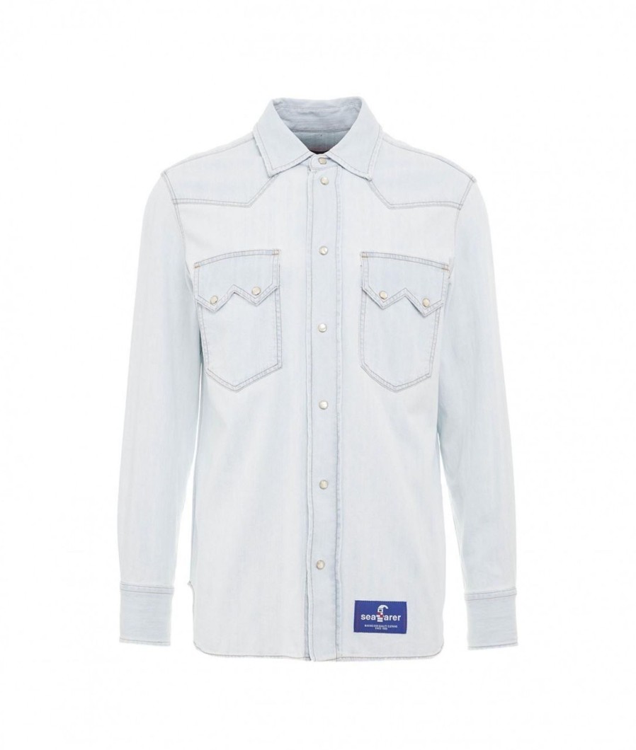 Seafarer Camicia Maron Azzurro Best