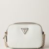 Guess Camera Bag Noelle Con Doppia Zip White Clearance