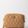 Elisabetta Franchi Borsa A Tracolla Piccola Matelass00E9 Caramello Wholesale