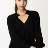 Twin-Set Set Top E Coprispalle In Maglia Nero New